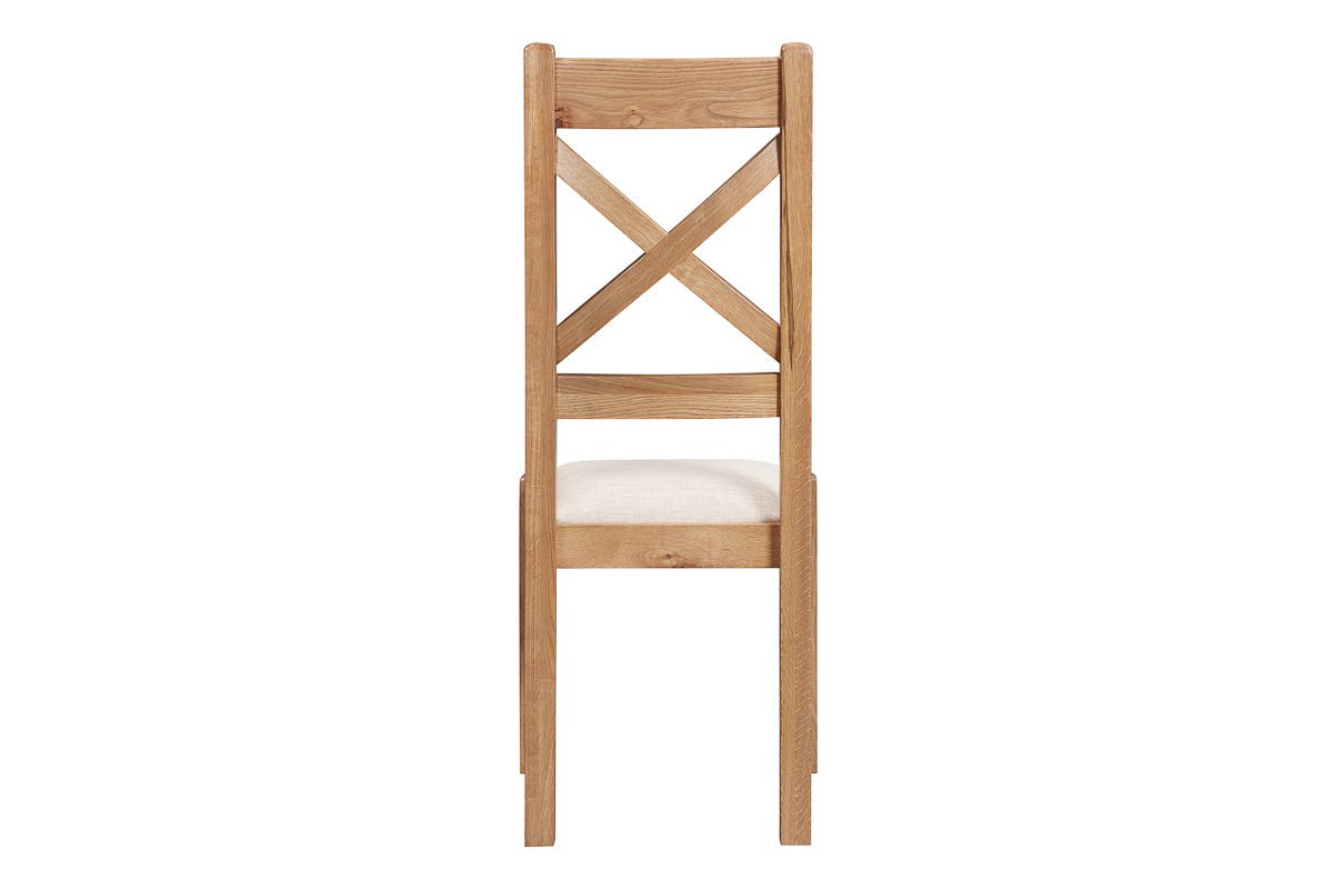 Your Home Style Dining Chairs Kingston Oak Pair of Cross Back Dining Chair