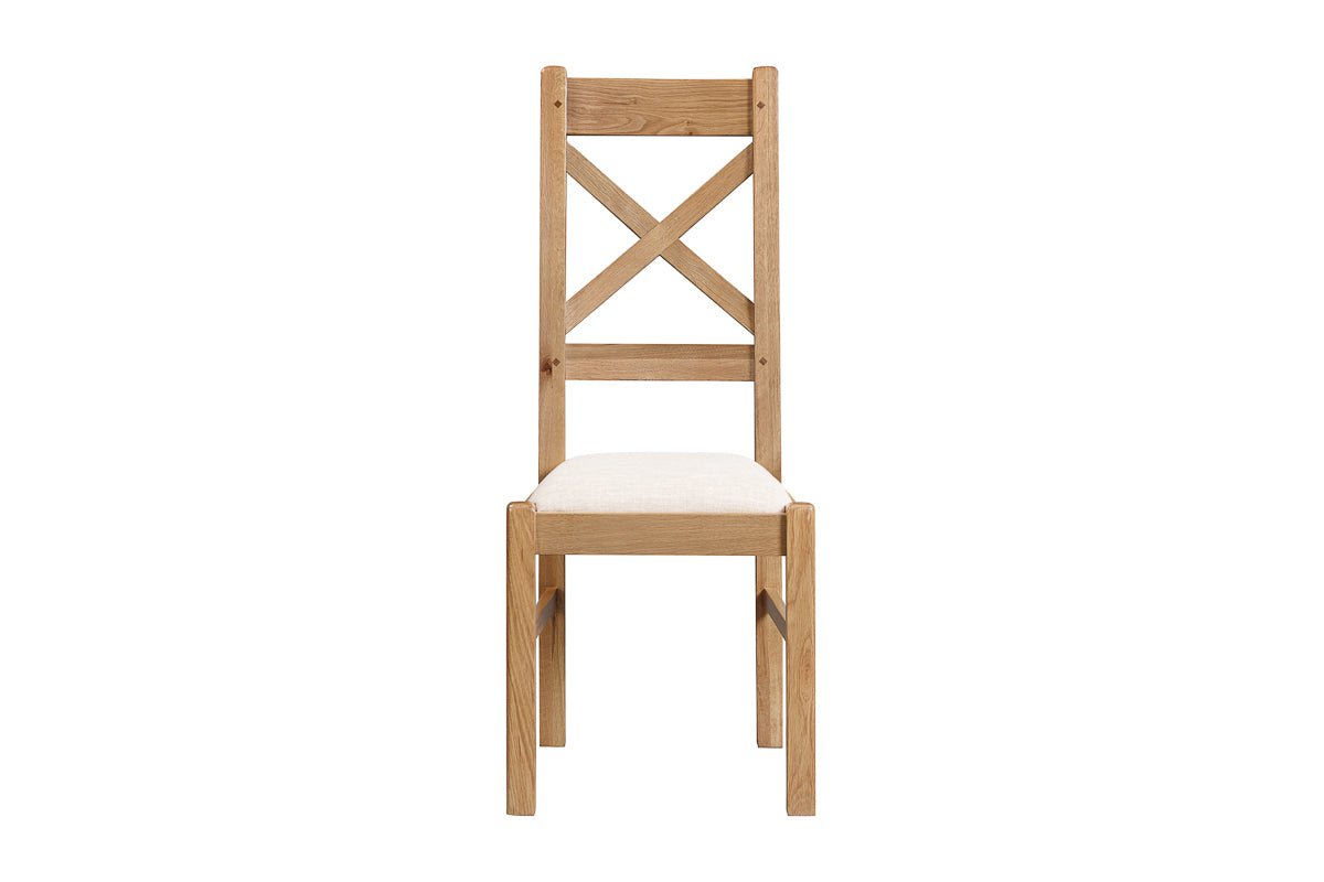 Your Home Style Dining Chairs Kingston Oak Pair of Cross Back Dining Chair