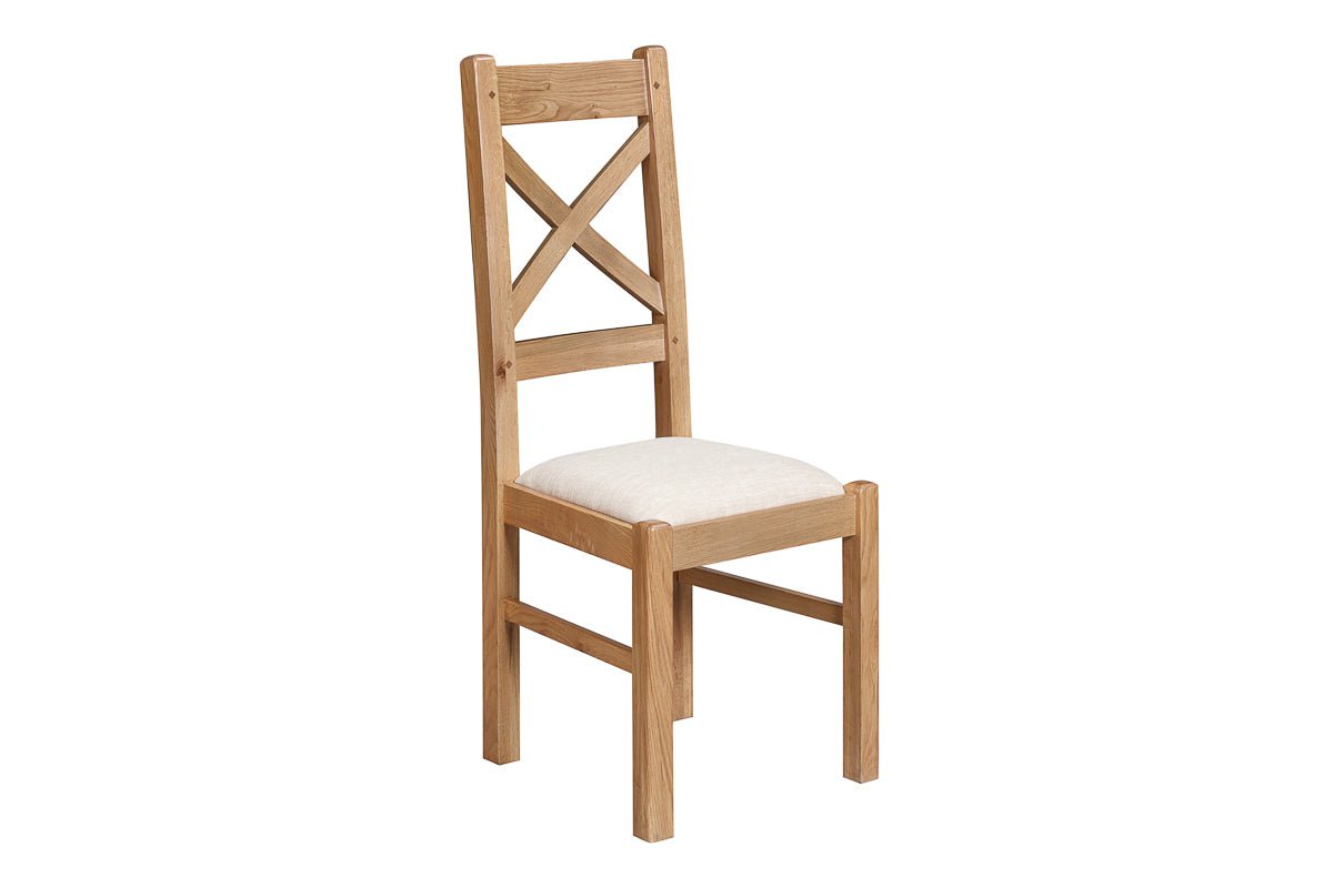 Your Home Style Dining Chairs Kingston Oak Pair of Cross Back Dining Chair