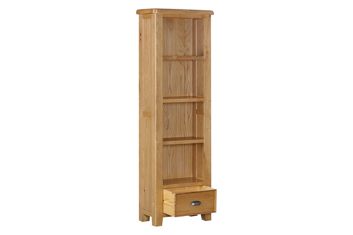 Your Home Style Bookcase Kingston Oak Slim Bookcase