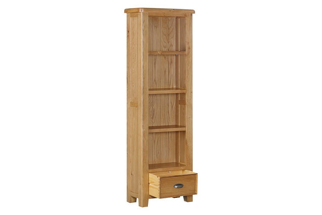 Your Home Style Bookcase Kingston Oak Slim Bookcase