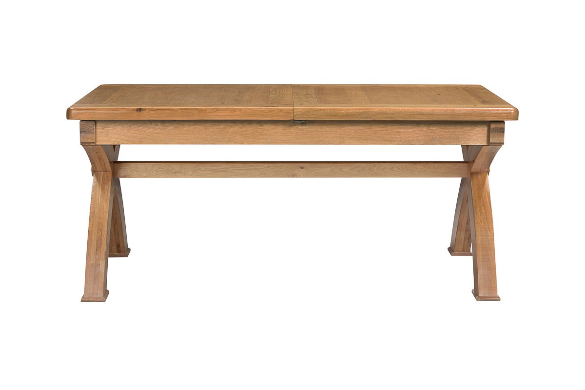 Your Home Style Dining Table Kingston Oak Small Cross Leg Extending 180/260 Table