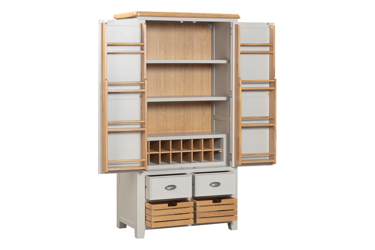 Your Home Style Larder Kingston Painted Double Larder Cupboard