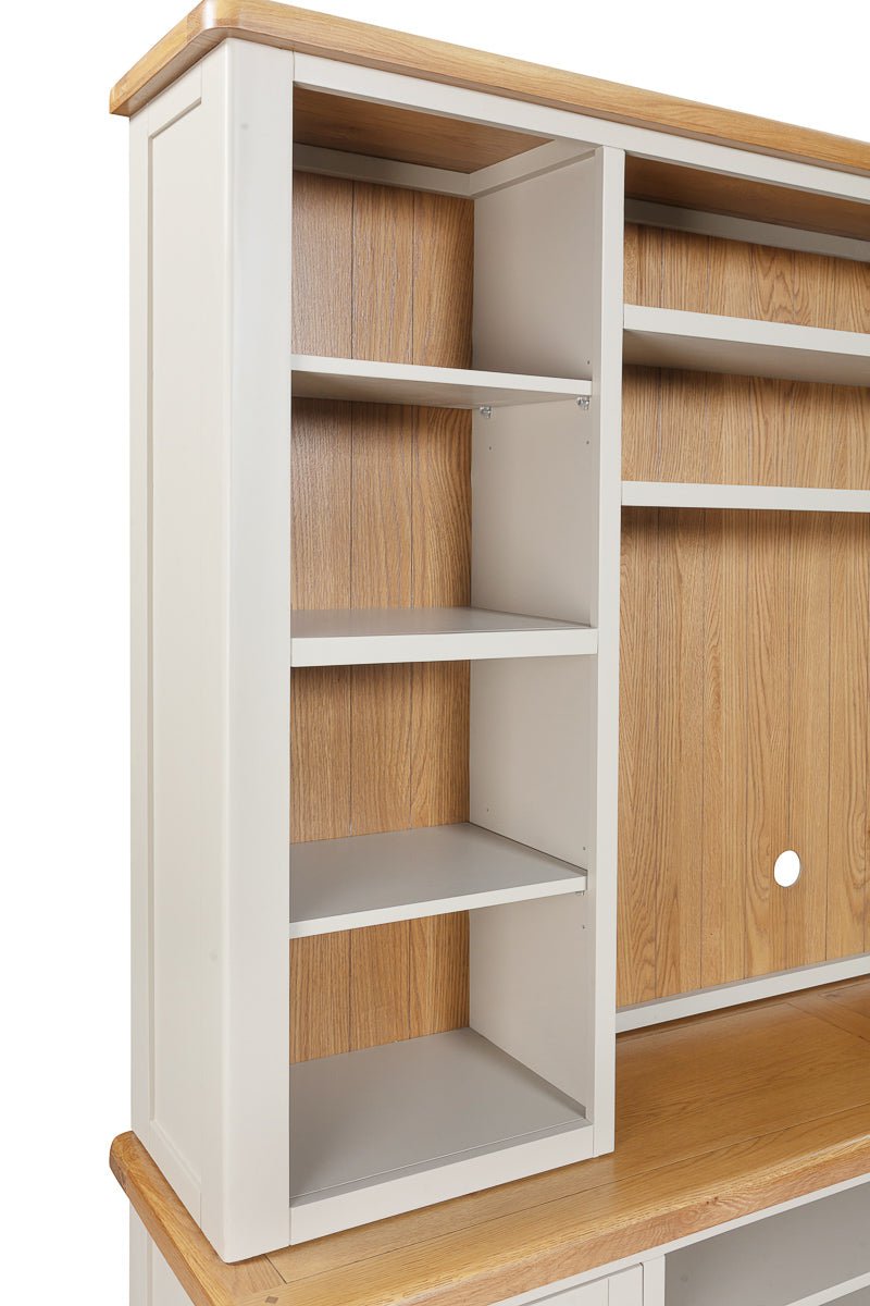 Your Home Style Bookcase Kingston Painted Media Bookcase for XL TV Unit Top