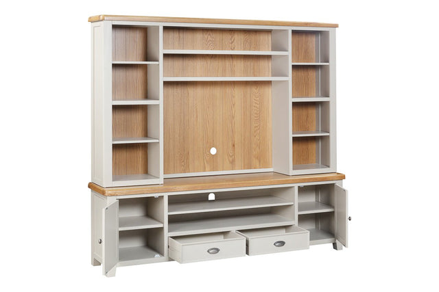 Your Home Style Bookcase Kingston Painted Media Bookcase for XL TV Unit Top