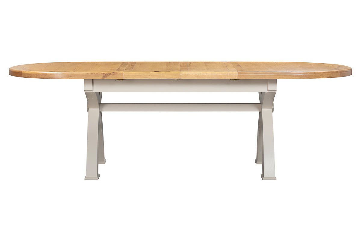 Your Home Style Dining Table Kingston Painted Oval Cross Leg 176/256 Extending Table