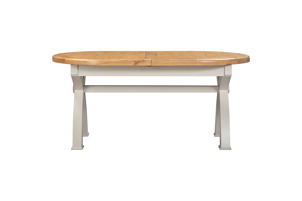 Your Home Style Dining Table Kingston Painted Oval Cross Leg 176/256 Extending Table