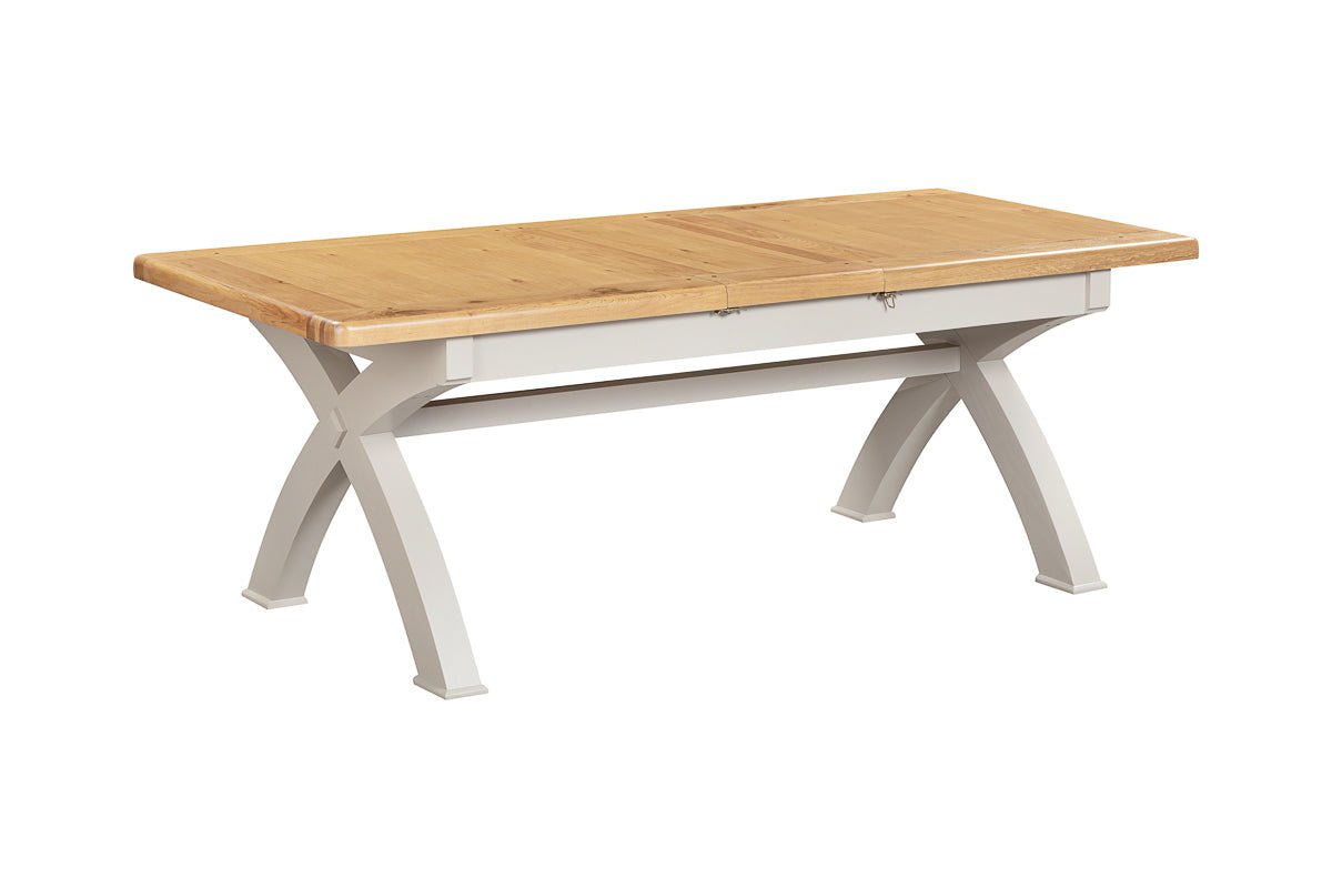 Your Home Style Dining Table Kingston Painted Small Cross Leg 180/260 Extending Table