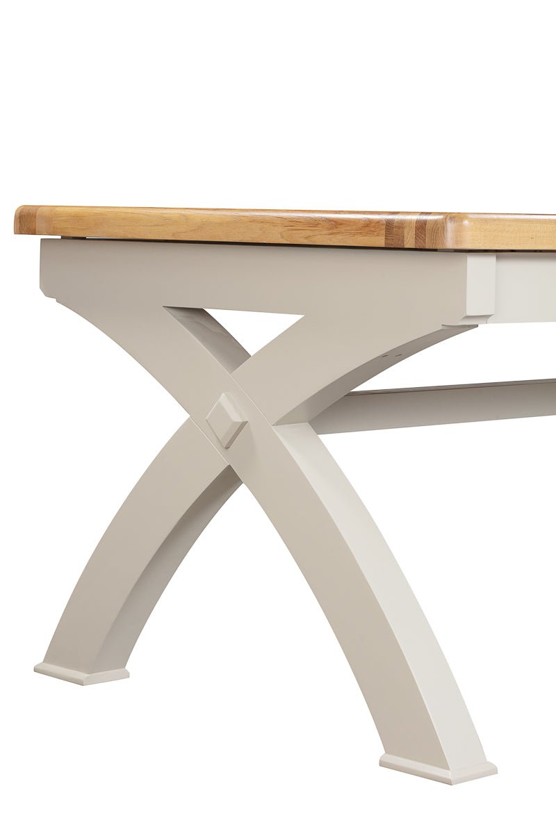 Your Home Style Dining Table Kingston Painted Small Cross Leg 180/260 Extending Table