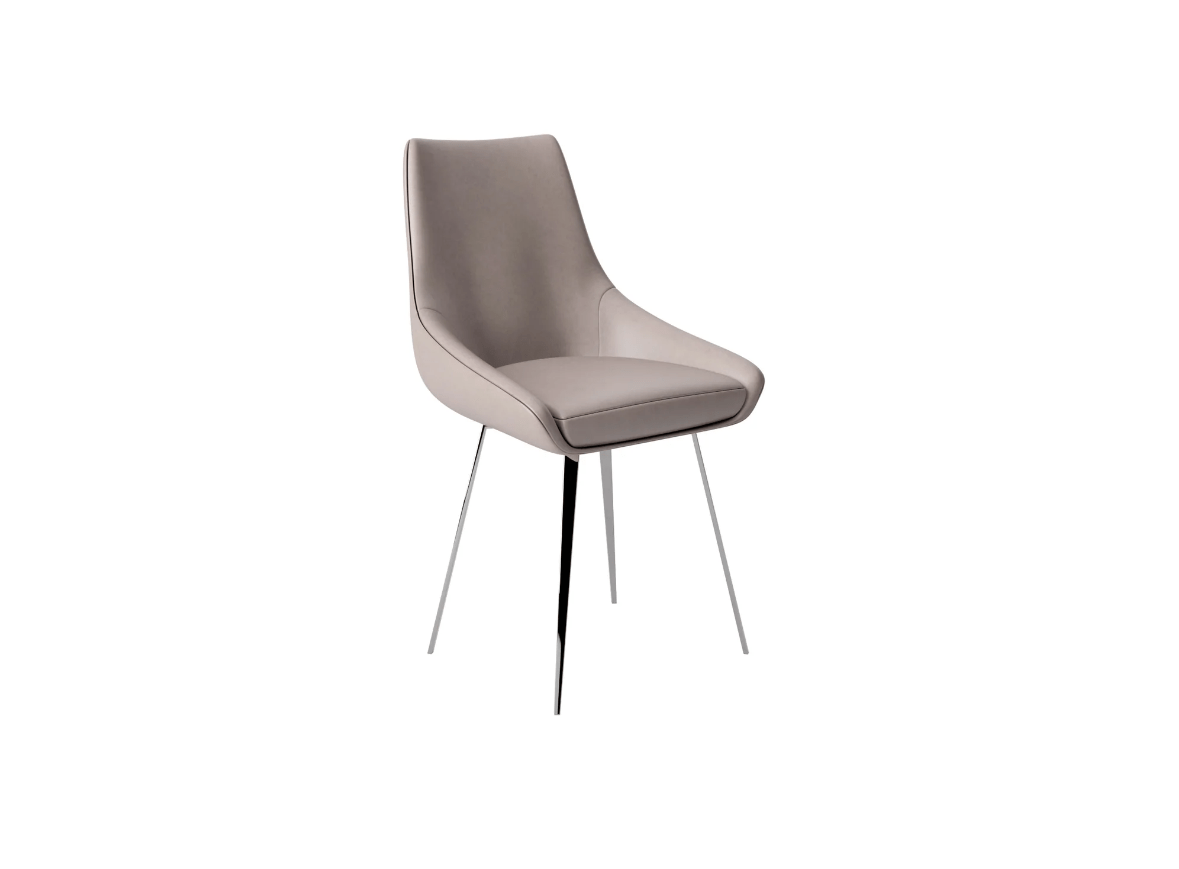 Torelli Dining Chair Taupe Lanna Leather Dining Chair