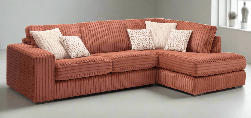 Lebus Corner Sofa Foxy / Oak Layton Right Hand Chaise Sofa