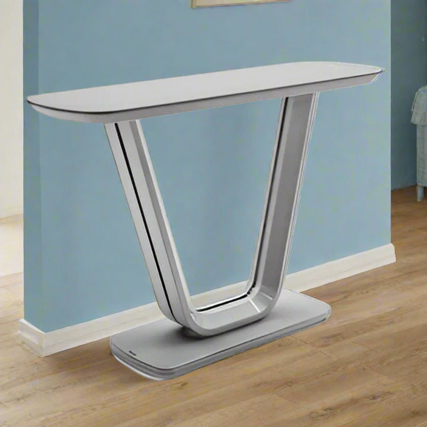 Vida Living Console Table Lazzaro Light Grey Console Table