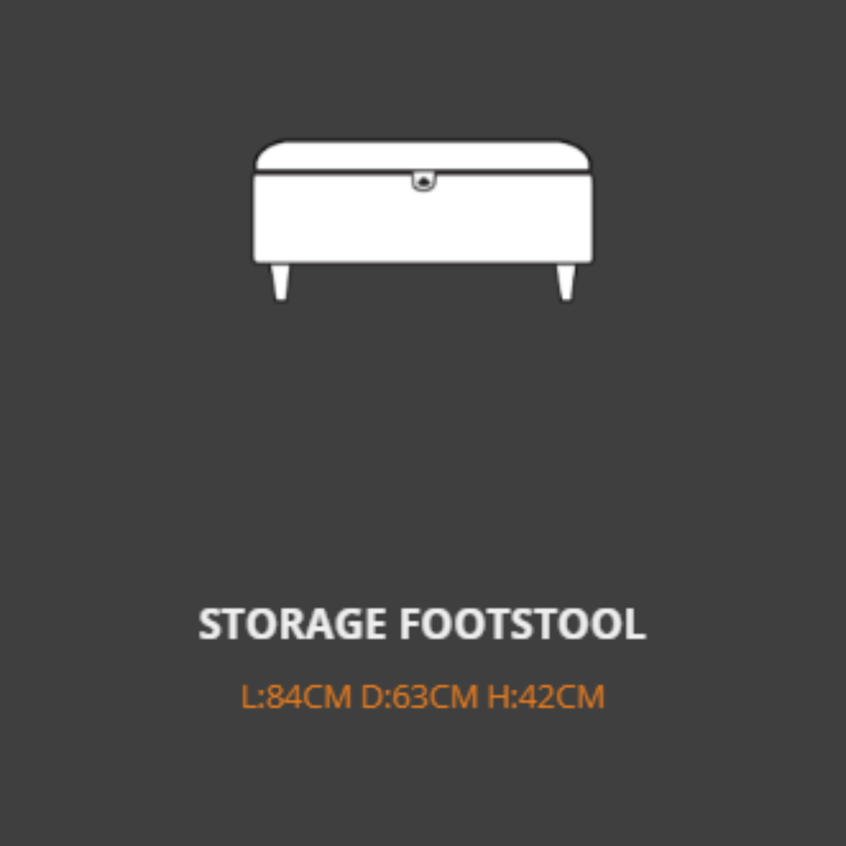Lebus Storage Footstool Lebus Benji Storage Footstool