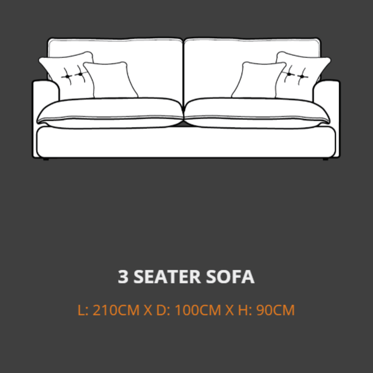 Lebus 3 Seater Sofa Lebus Bromley 3 Seater Sofa