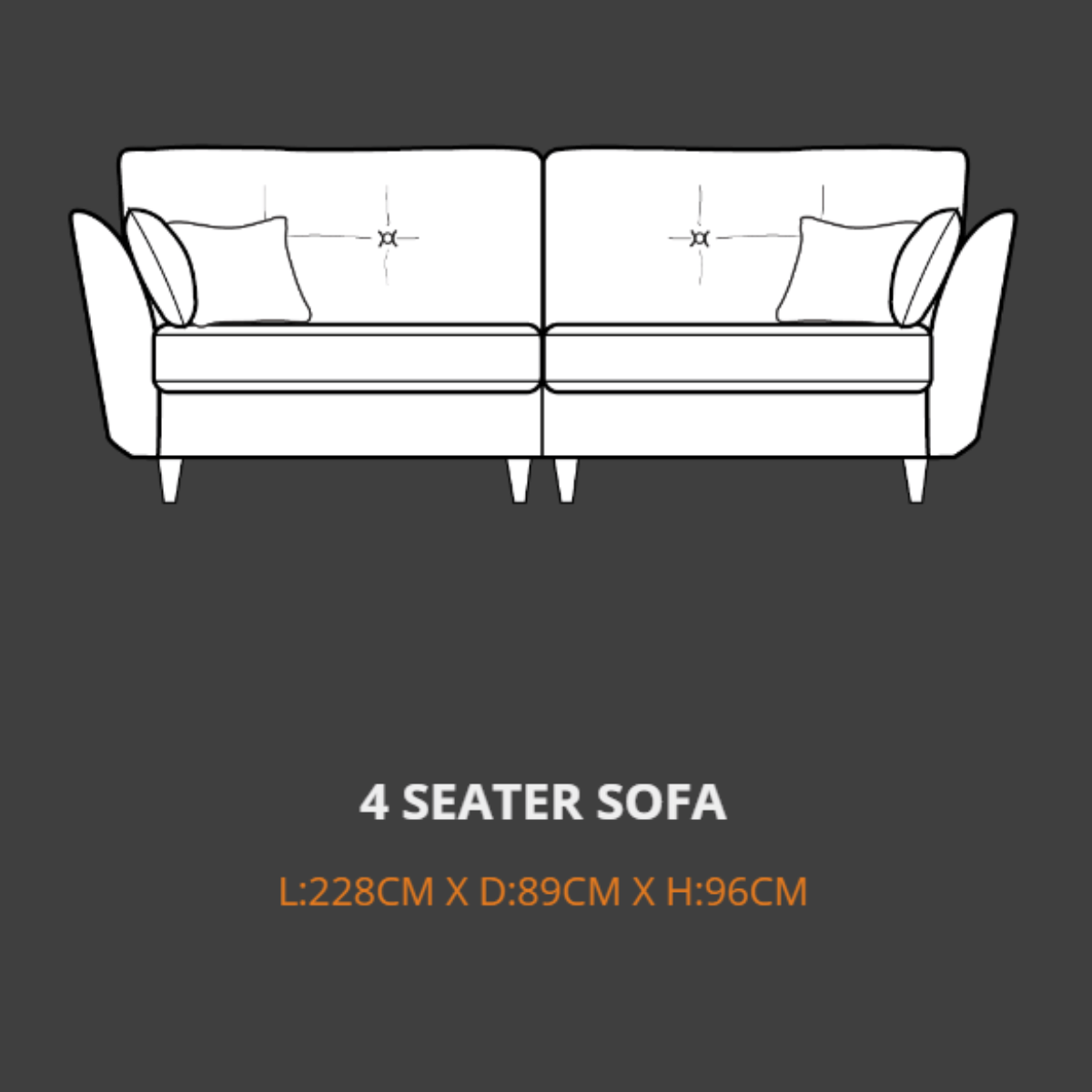 Lebus 4 Seater Sofa Lebus Canterbury 4 Seater Sofa