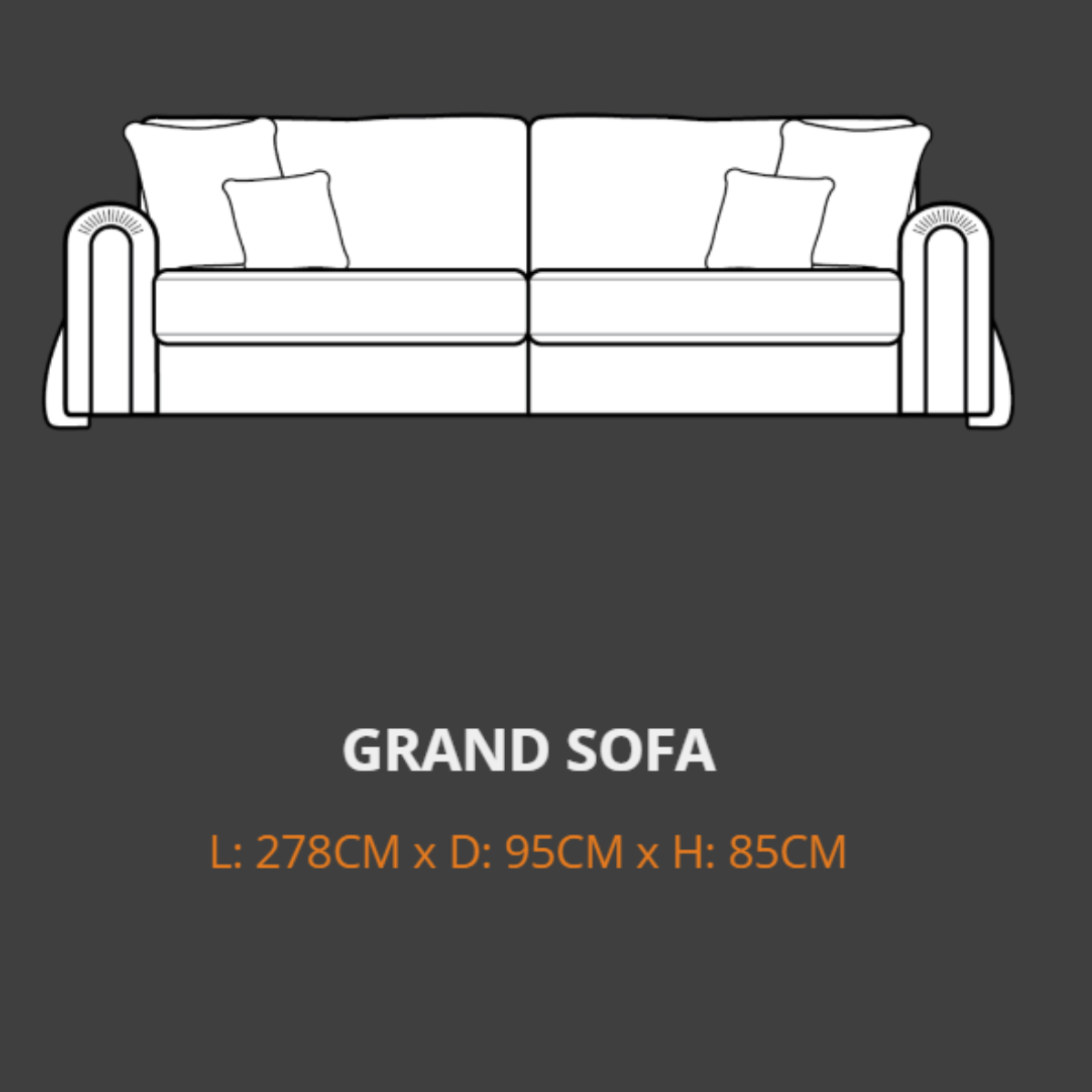 Lebus 4 Seater Sofa Lebus Charlie Grand Sofa