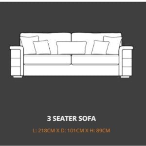 Lebus 3 Seater Sofa Lebus Finesse 3 Seater Sofa
