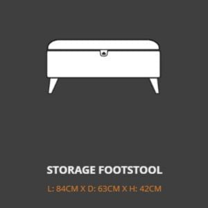 Lebus Storage Footstool Lebus Finesse Storage Footstool
