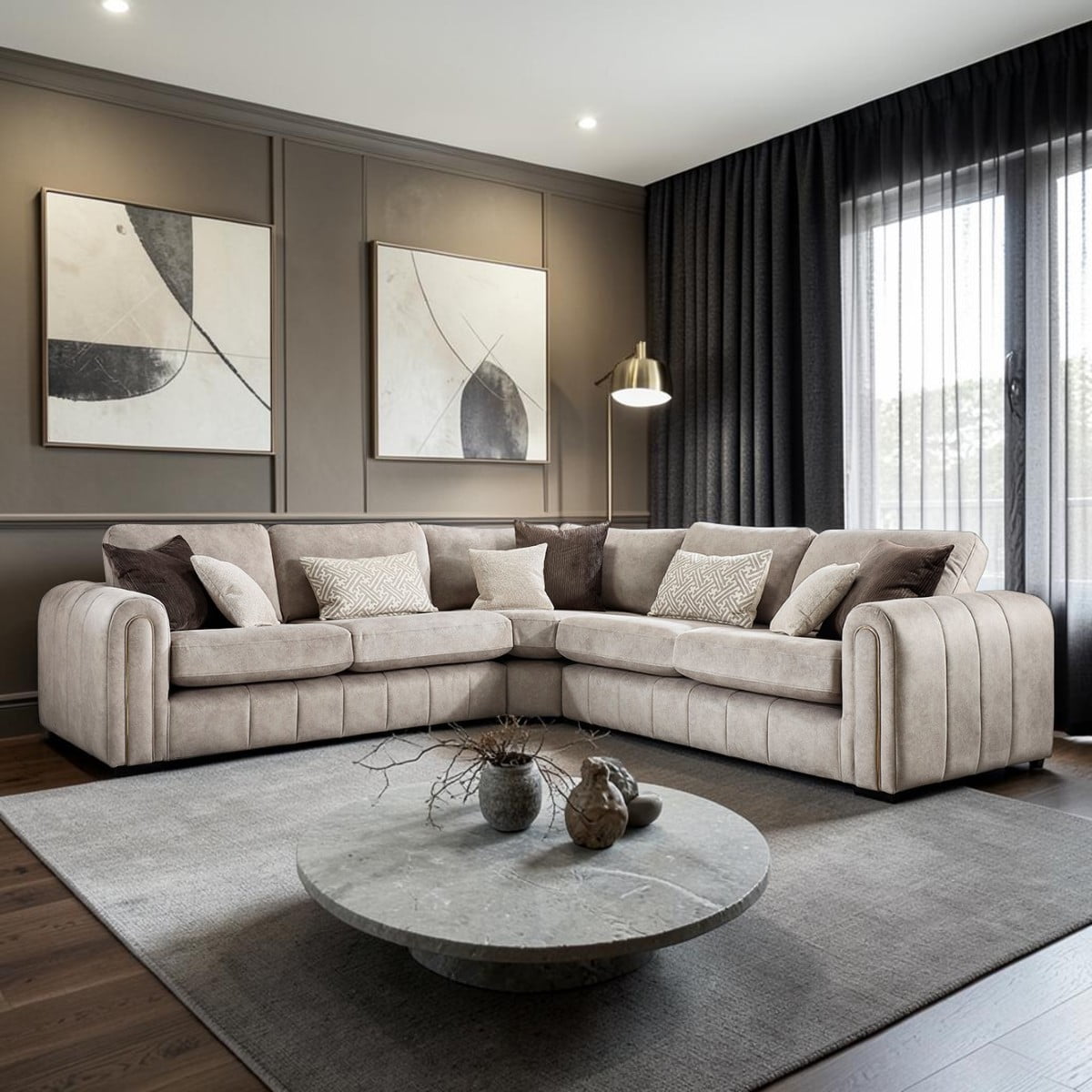 Lebus Corner Sofa Lebus Glamour Large Corner Sofa