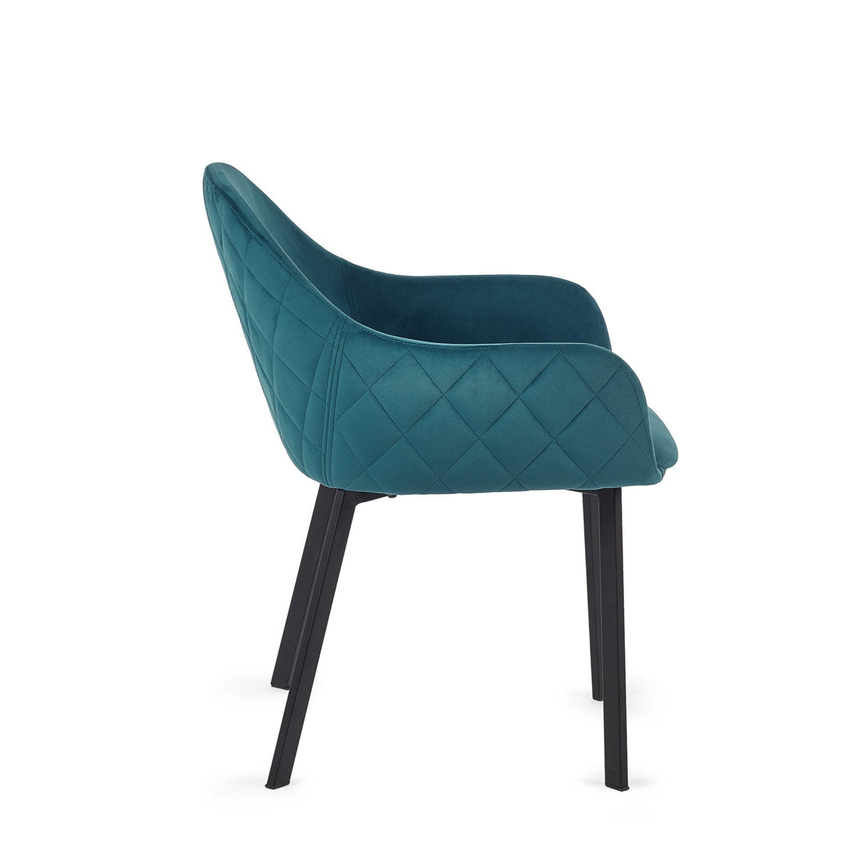 Julian Bowen Dining Chairs Lima Dining Chairs - Teal Velvet - Sold in pairs