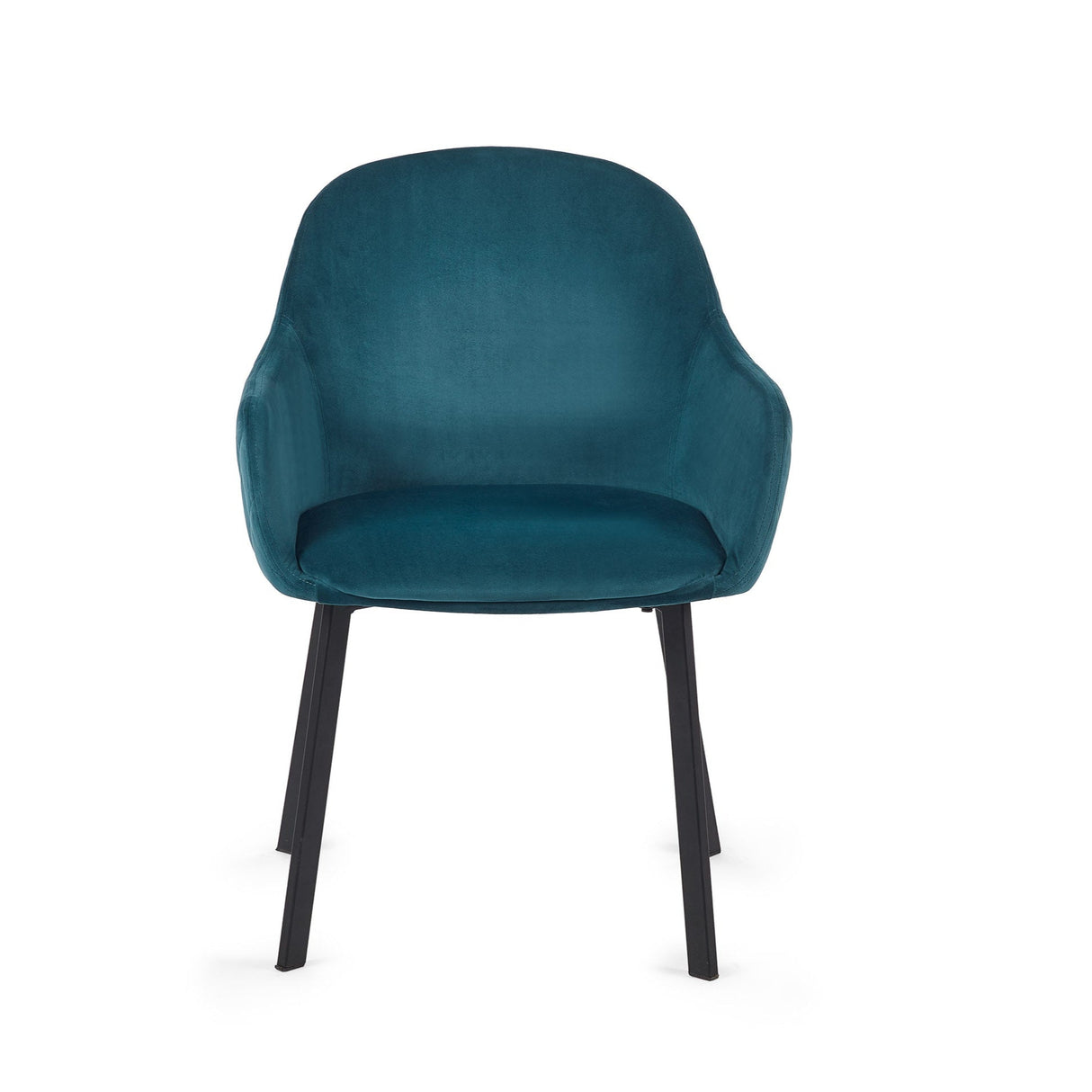 Julian Bowen Dining Chairs Lima Dining Chairs - Teal Velvet - Sold in pairs