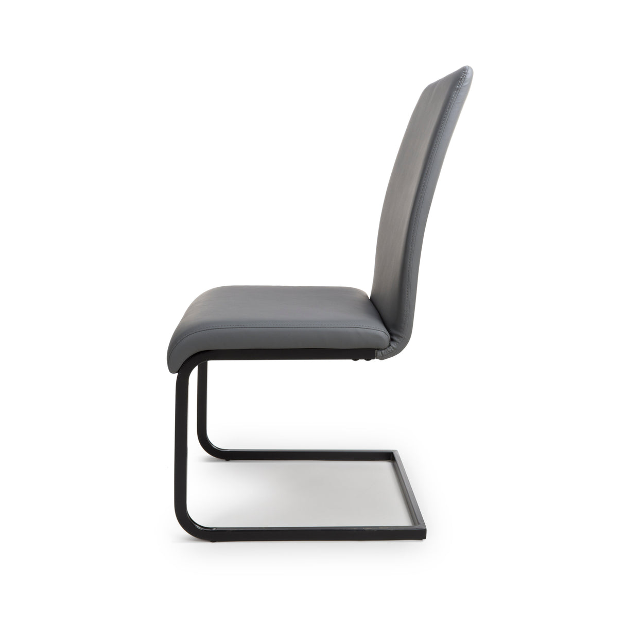 Furniture Link Dining Chair Loft Grey Dining Chair Black Leg (Sold in Pairs)