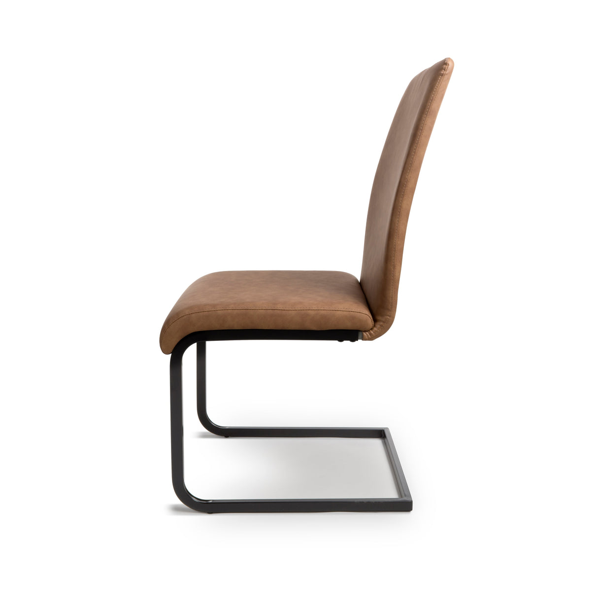 Furniture Link Dining Chair Loft Tan Dining Chair Black Leg (Sold in Pairs)