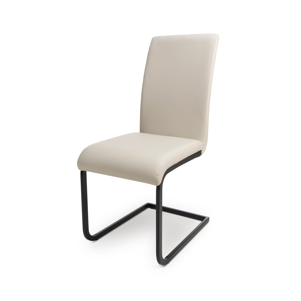 Furniture Link Dining Chair Loft Taupe Dining Chair Black Leg (Sold in Pairs)