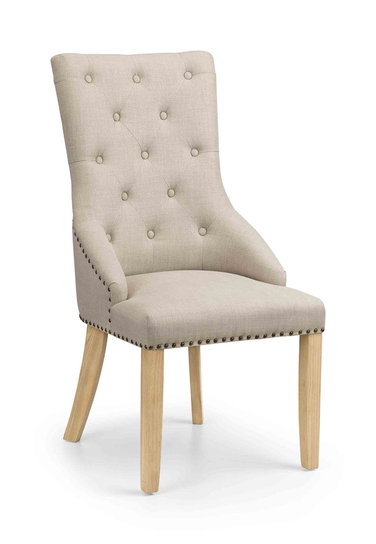 Julian Bowen Dining Chairs Loire Button Back Chairs - Sold in pairs