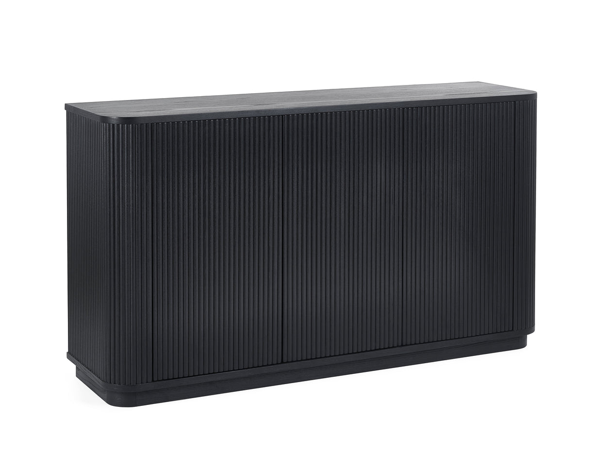 Julian Bowen Sideboards Louis Fluted Sideboard - Black