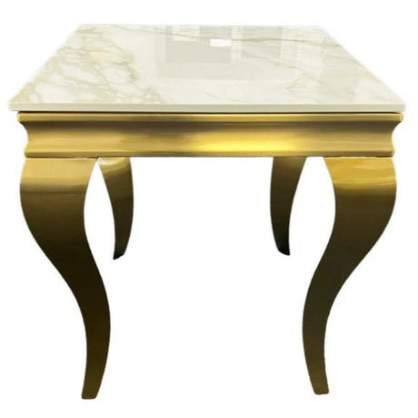 AWST Lamp Table Louis Gold Marble Lamp Table