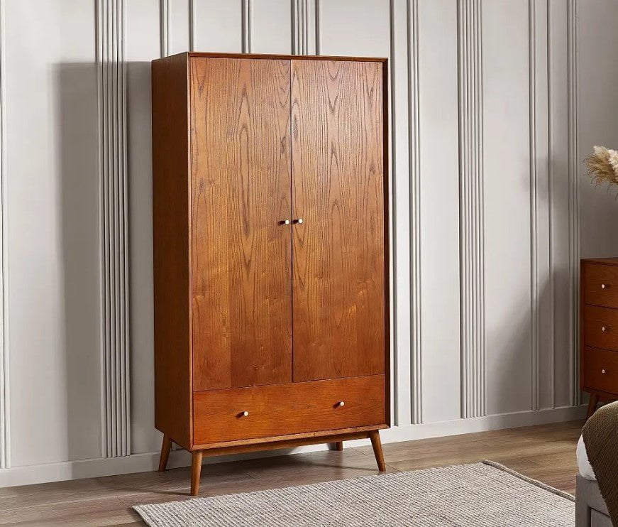 Julian Bowen Wardrobes Lowry 2 Door 1 Drawer Wardrobe