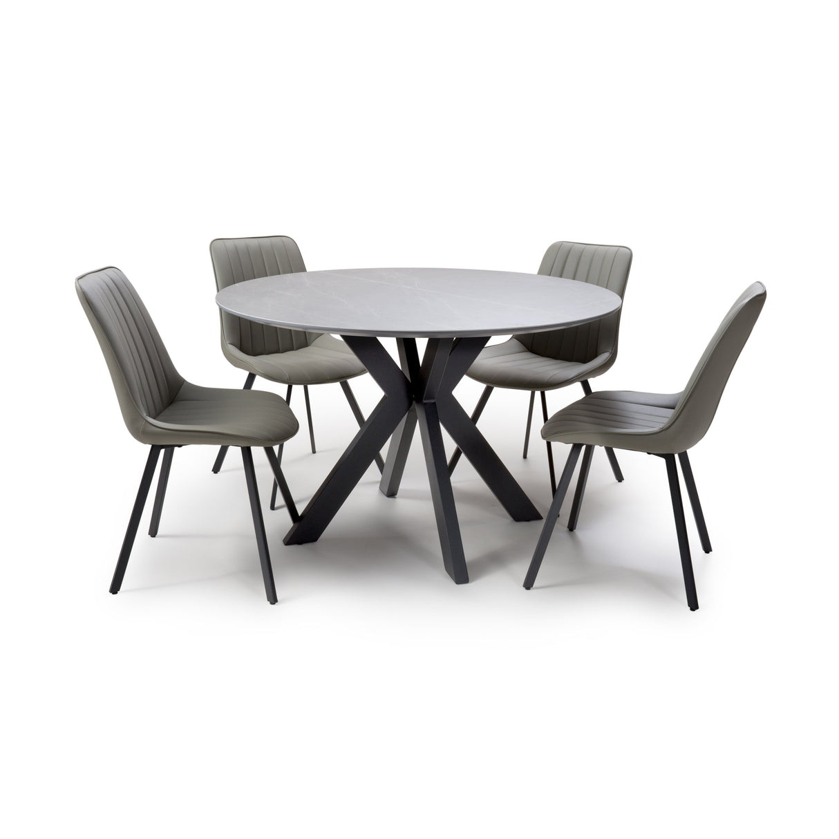 Furniture Link Dining Table Extending Lunar Round Table 1200mm