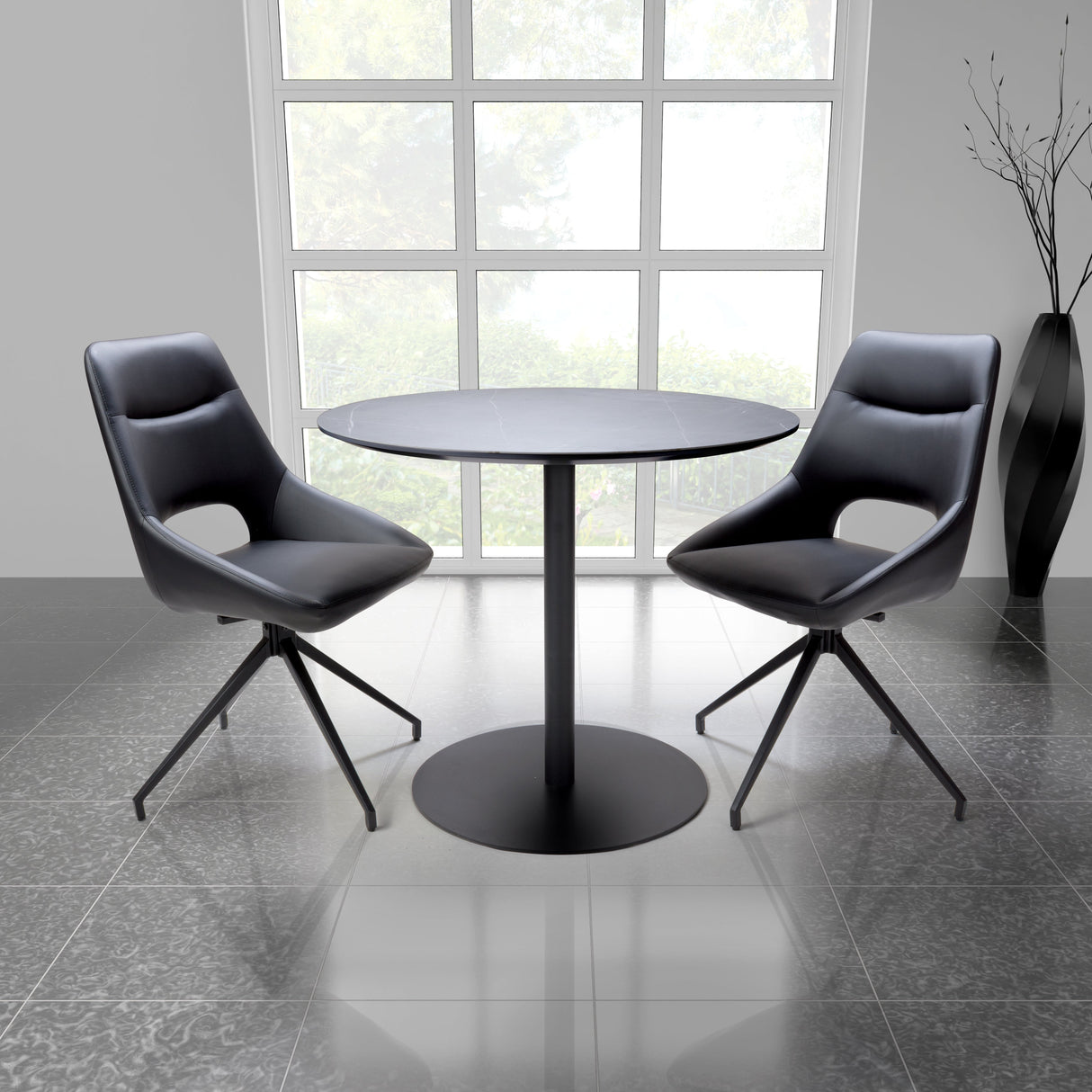 Furniture Link Dining Table Extending Lunar Round Table 900mm