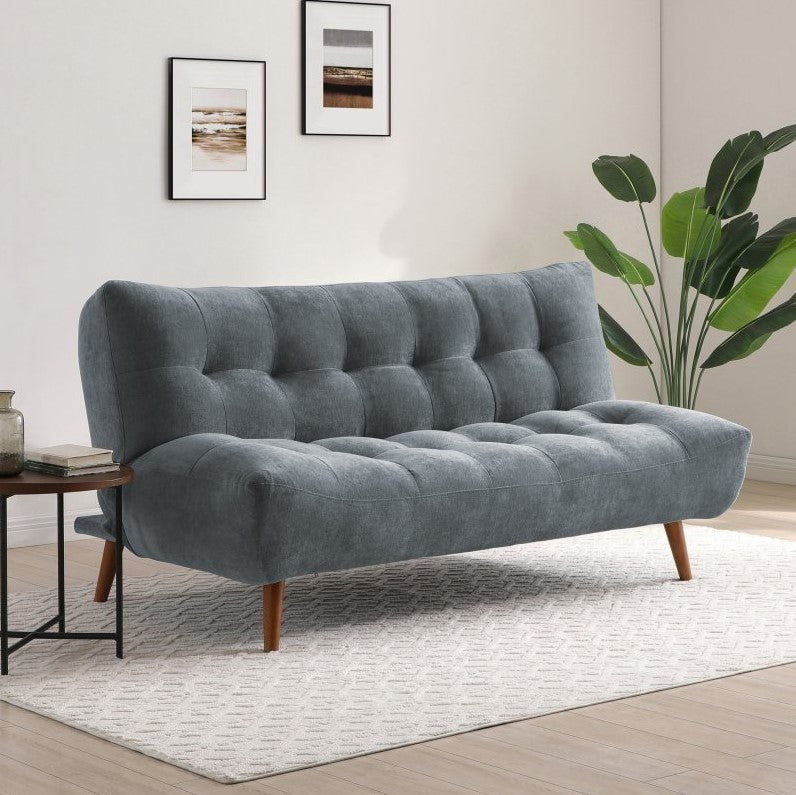 Kyoto Sofa Venus Denim Chenille Lux Click Clack Sofa Bed