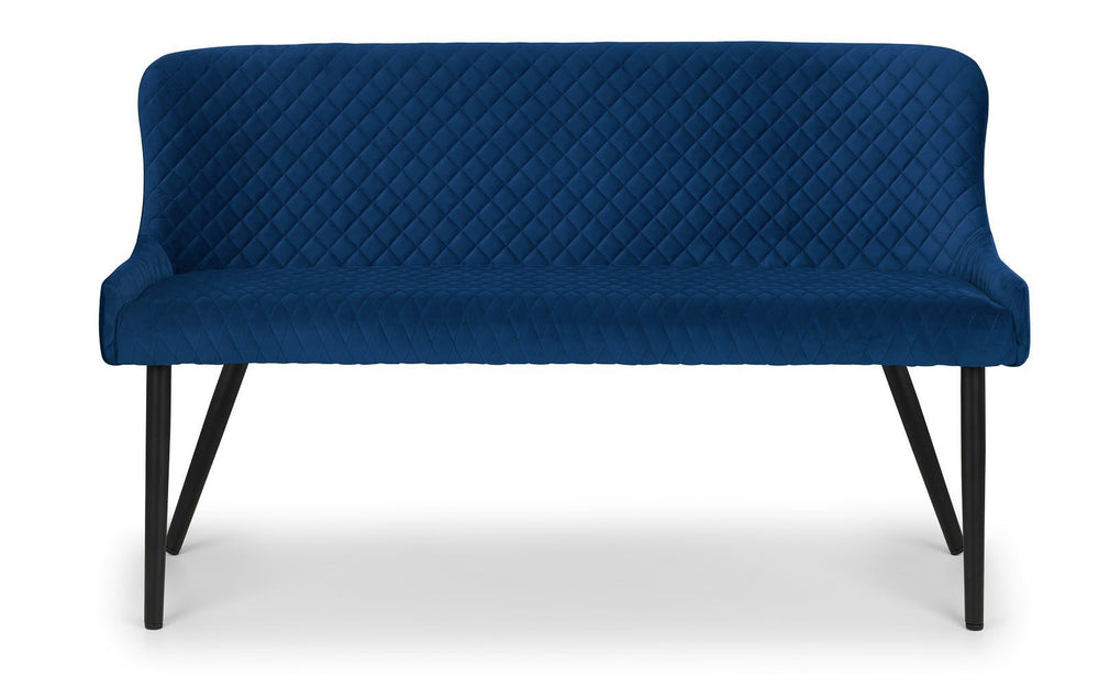 Julian Bowen Benches Luxe High Back Bench - Blue