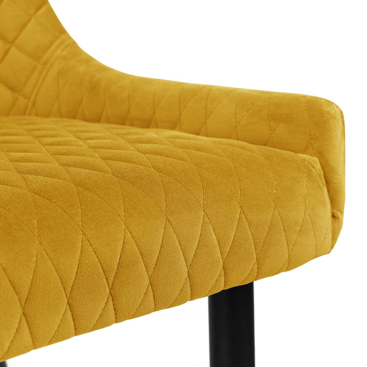 Julian Bowen Benches Luxe High Back Bench - Mustard