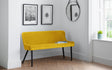 Julian Bowen Benches Luxe High Back Bench - Mustard