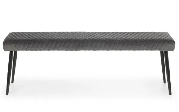 Julian Bowen Benches Luxe Low Bench - Grey