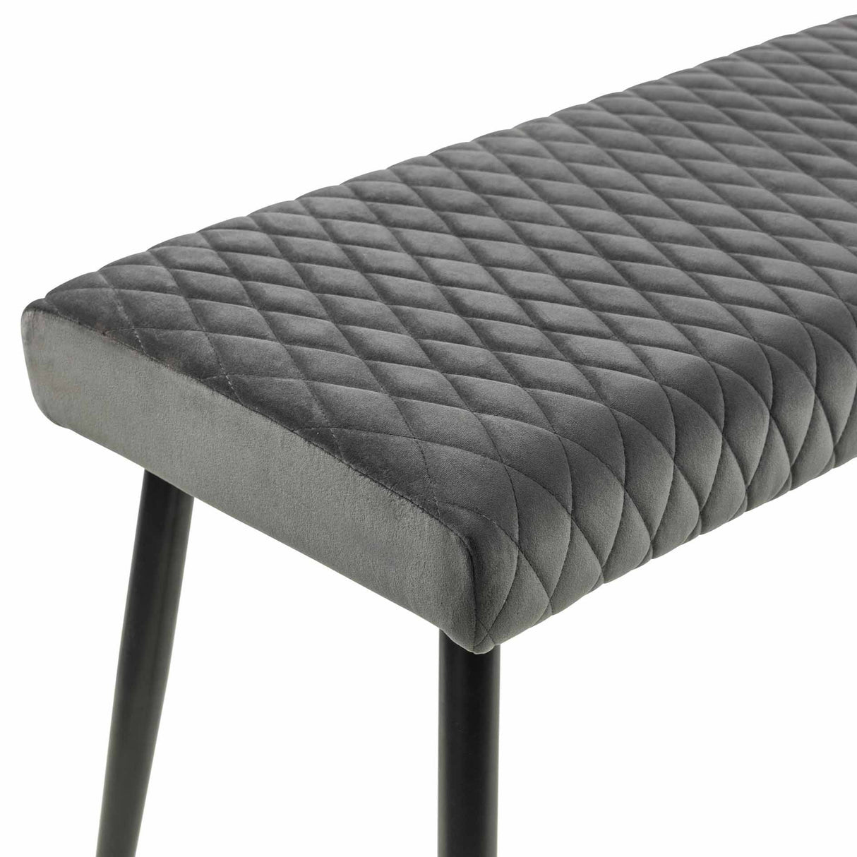Julian Bowen Benches Luxe Low Bench - Grey