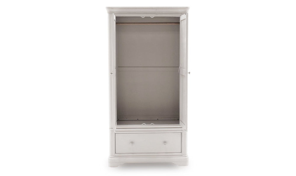 Vida Living Wardrobe DefaultTitle Mabel Taupe 2 Door 1 Drawer Wardrobe