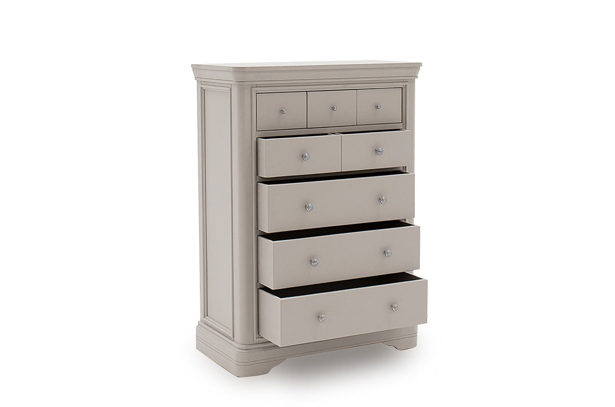Vida Living Chest of Drawers DefaultTitle Mabel Taupe Tall Chest of 8 Drawers