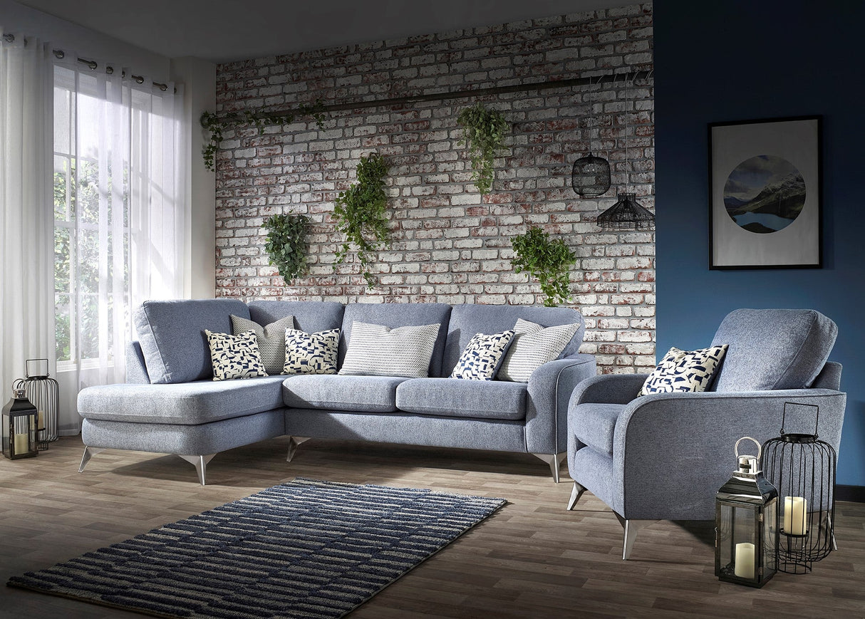 Lebus Corner Sofa Madena Left Hand Facing Chaise Sofa