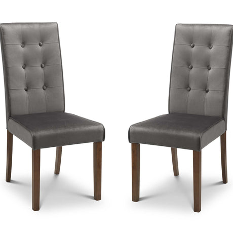 Julian Bowen Dining Chairs Madrid Velvet Dining Chairs - Sold in pairs