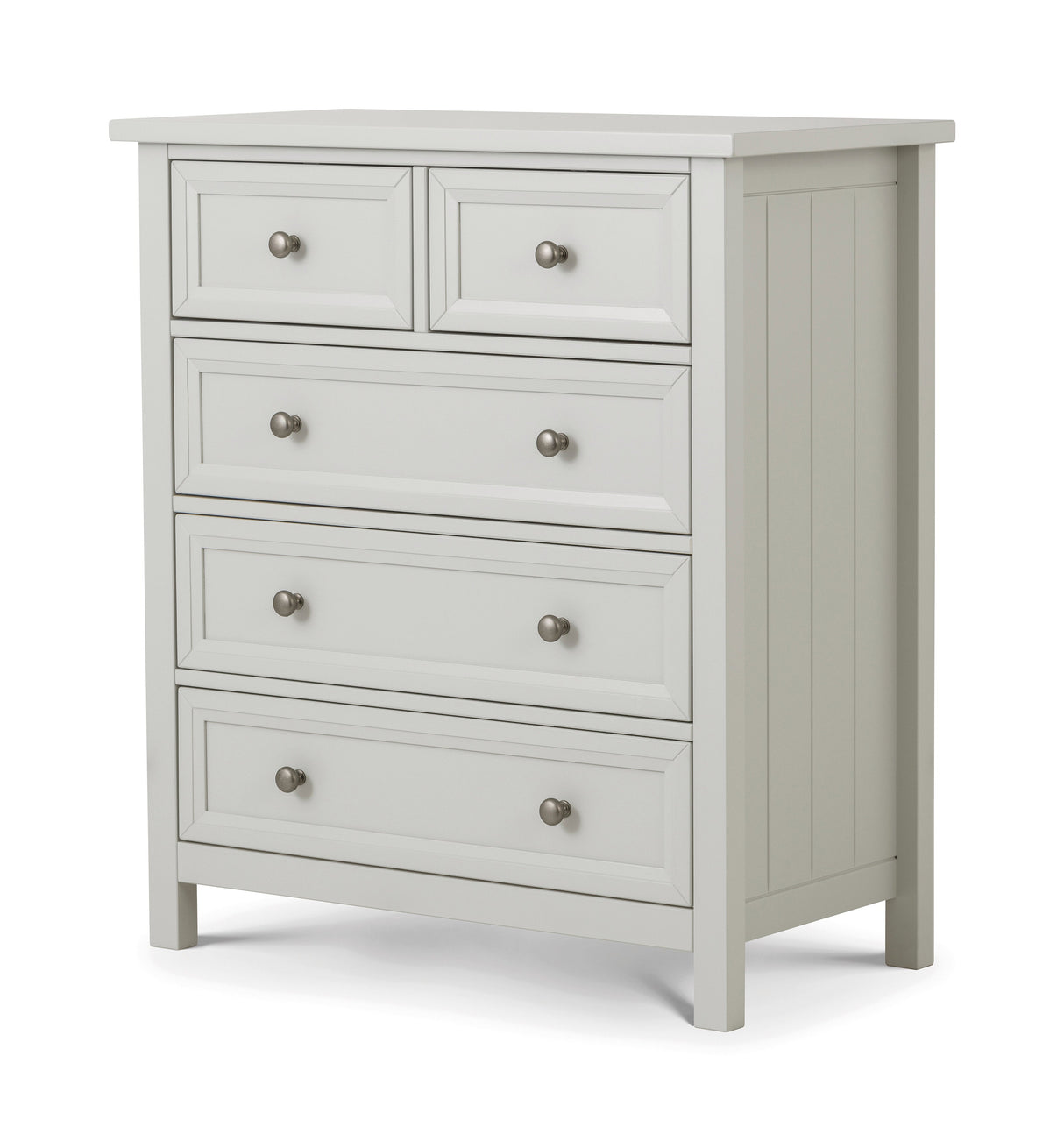 Julian Bowen Chests Maine 3 + 2 Drawer Chest - Dove Grey