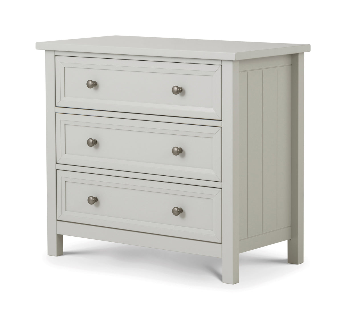 Julian Bowen Chests Maine 3 Drawer Wide Chest - Dove Grey