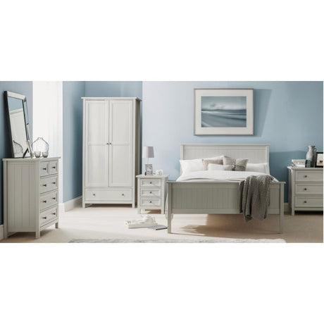 Julian Bowen Bed Maine 90cm Single Bed - Dove Grey