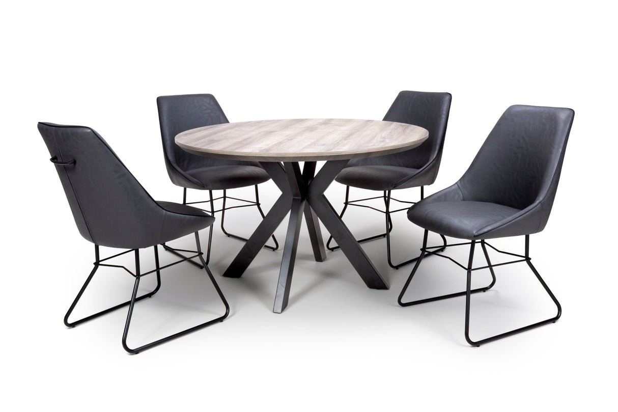 Furniture Link Dining Table Manhattan 1200mm Round Dining Table