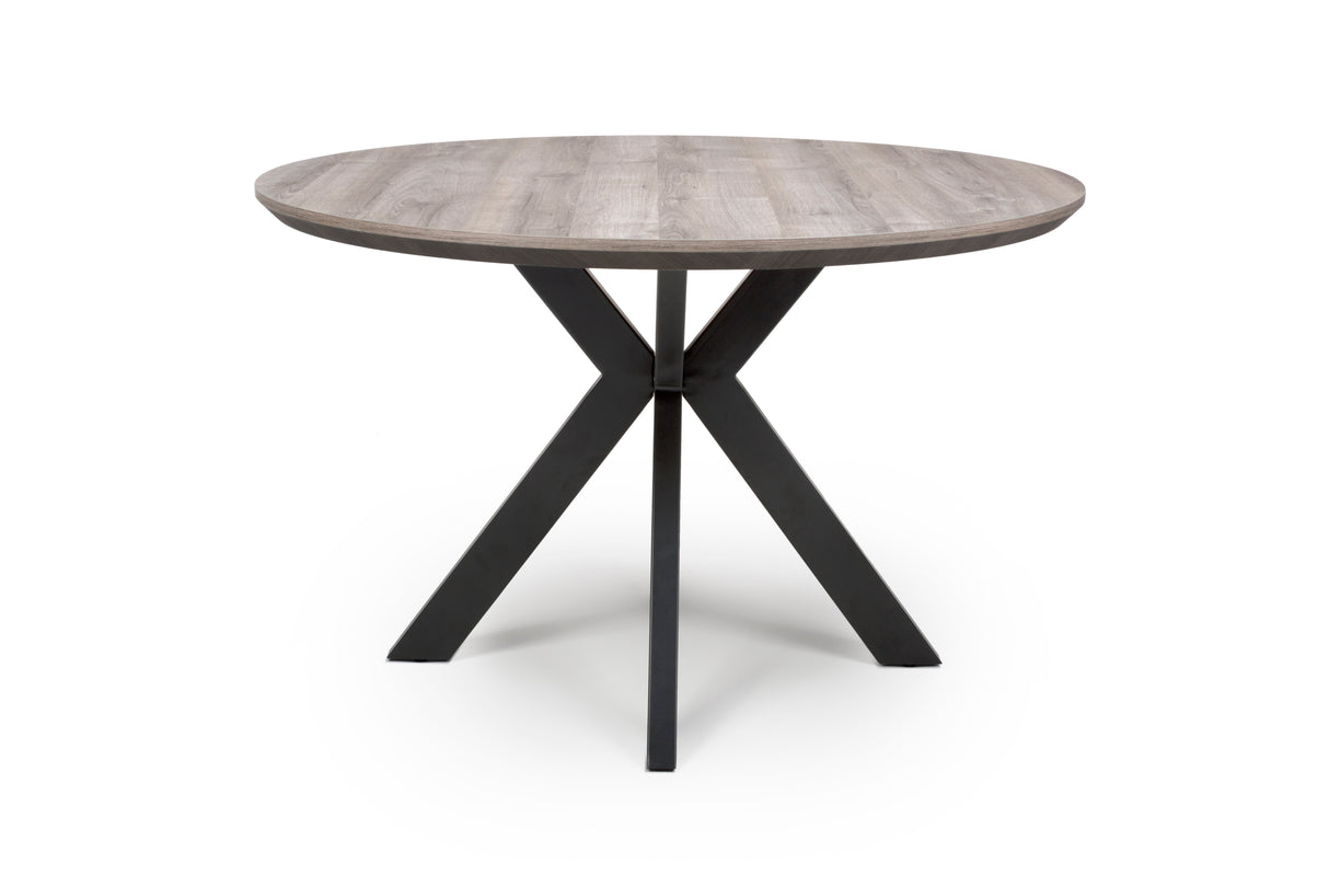 Furniture Link Dining Table Grey Manhattan 1200mm Round Dining Table