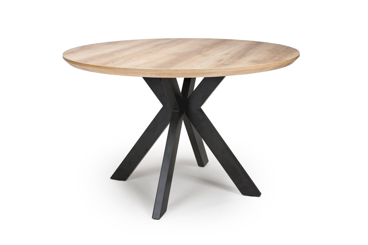 Furniture Link Dining Table Oak Manhattan 1200mm Round Dining Table